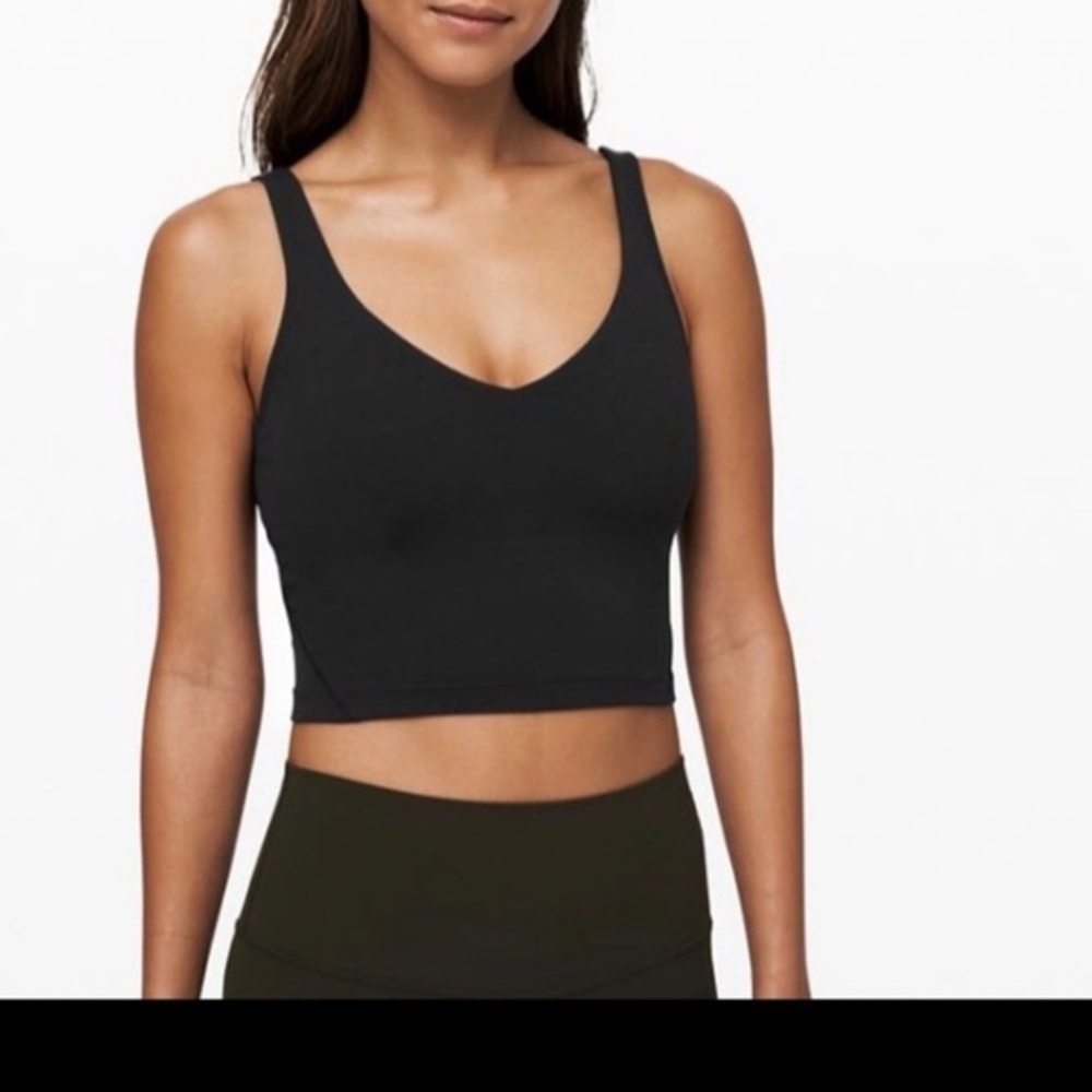 lululemon athletica Black Crop Top